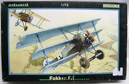 Eduard 1/72 Fokker F.1 (F-1) - With Photoetched Parts, 7015 plastic model kit